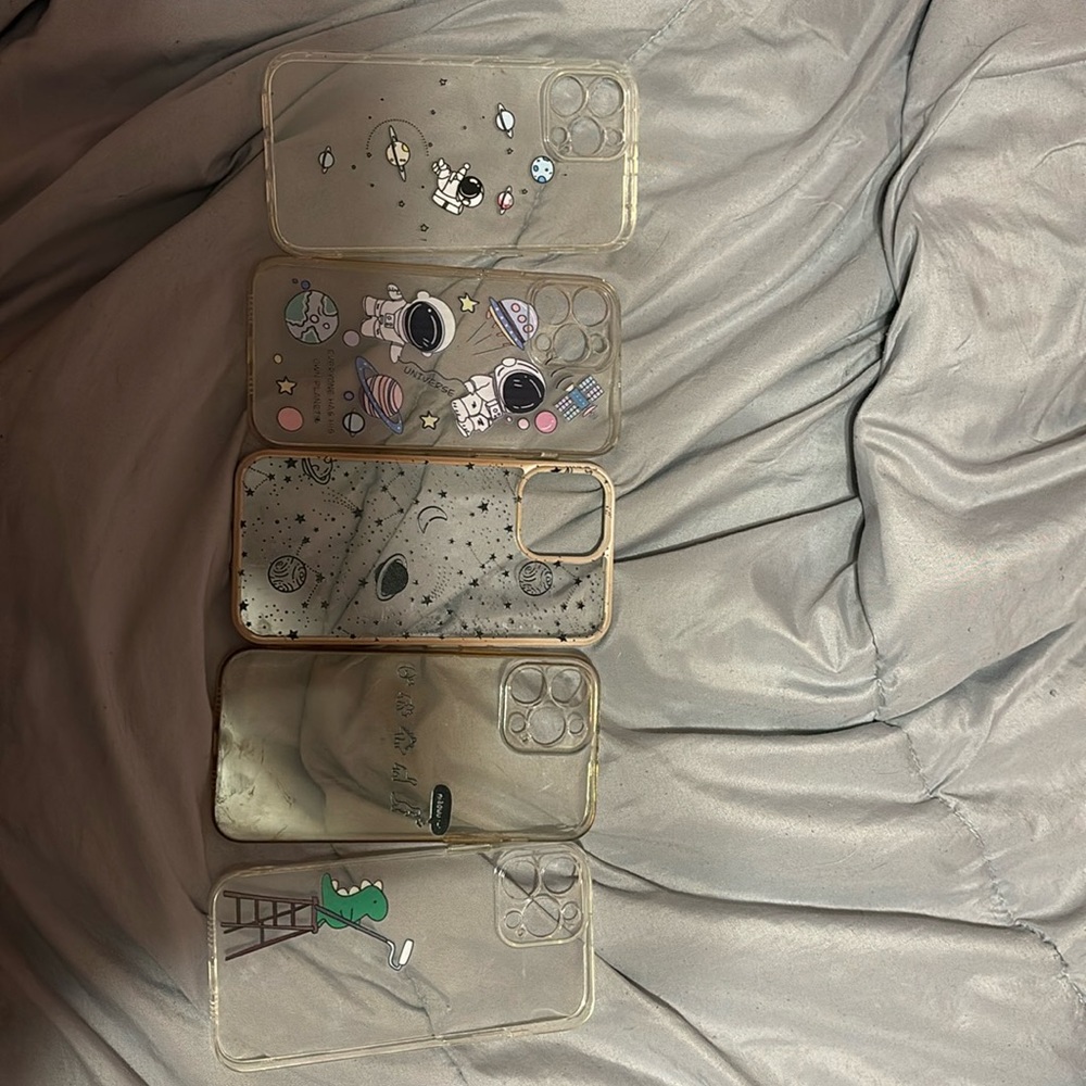 Selling all these iphone 13 pro max cases for 5 dollars together